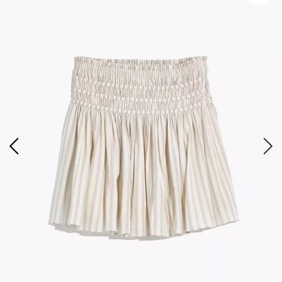 Madewell Dresses & Skirts - Madewell smocked stripe skirt